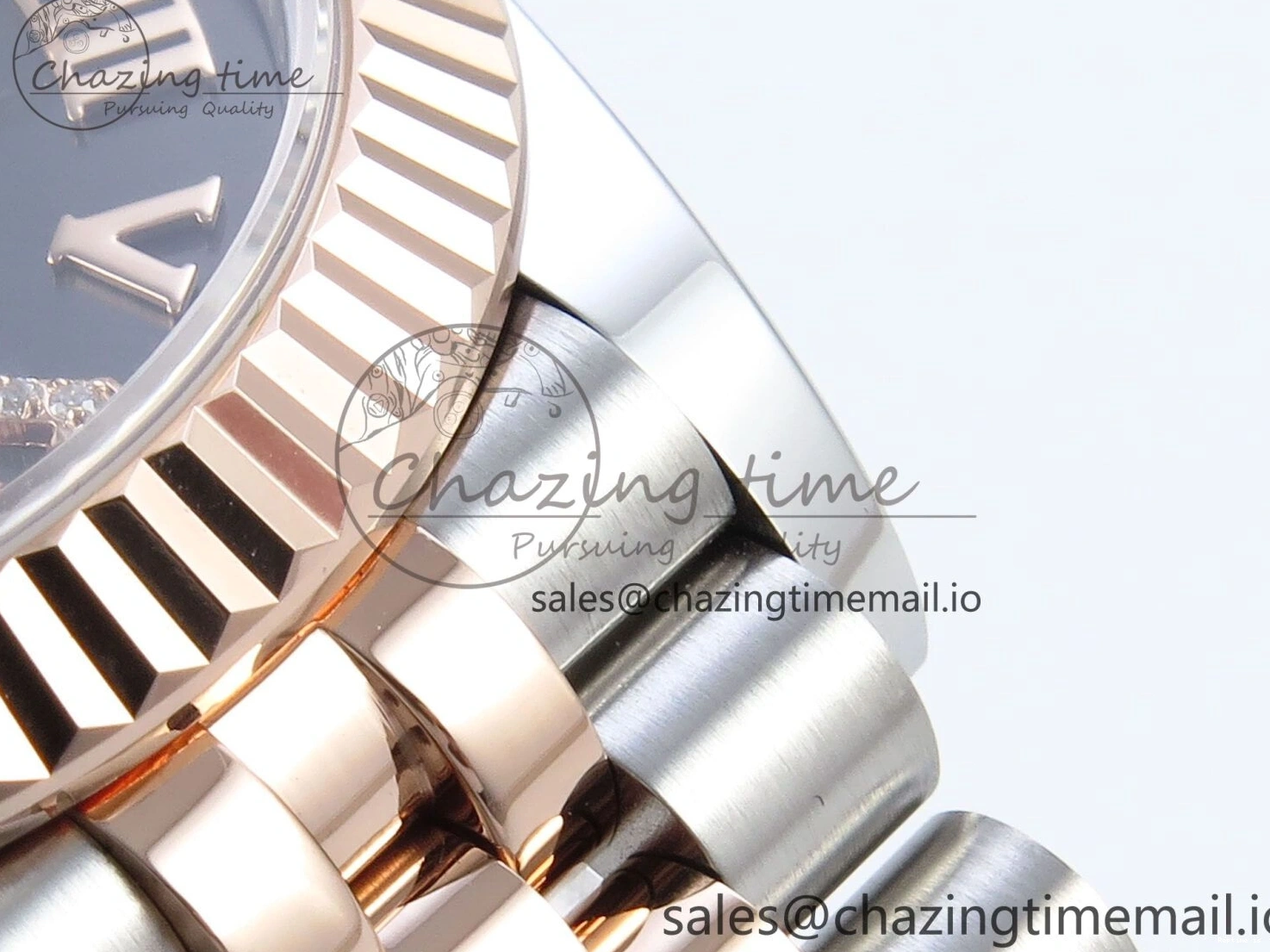 0106 StreetReady DateJust 31 278271 ARF 1:1 Best Edition 904L Steel Gray Roman Diamonds Dial on SS RG Jubilee Bracelet ETA 516